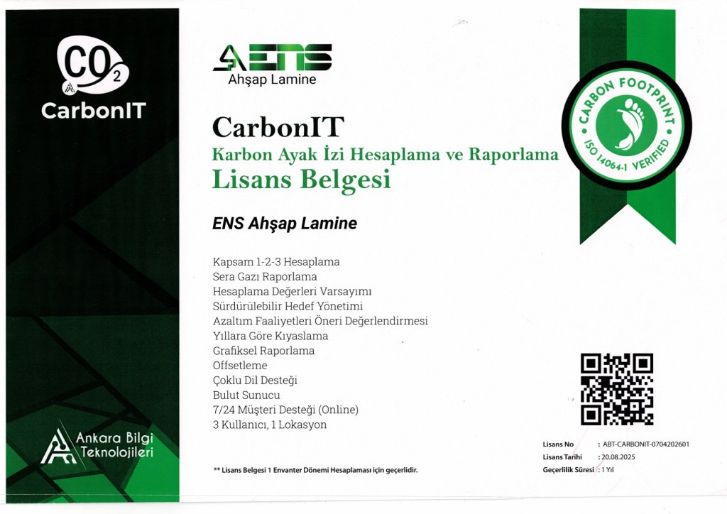 CarbonIT Lisans Belgesi